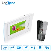 JeaTone 4 inch Home Video Doorbell Monitor Video Intercom Door Phone Intercom IR Night Vision Camera Doorbell Kit With Storage