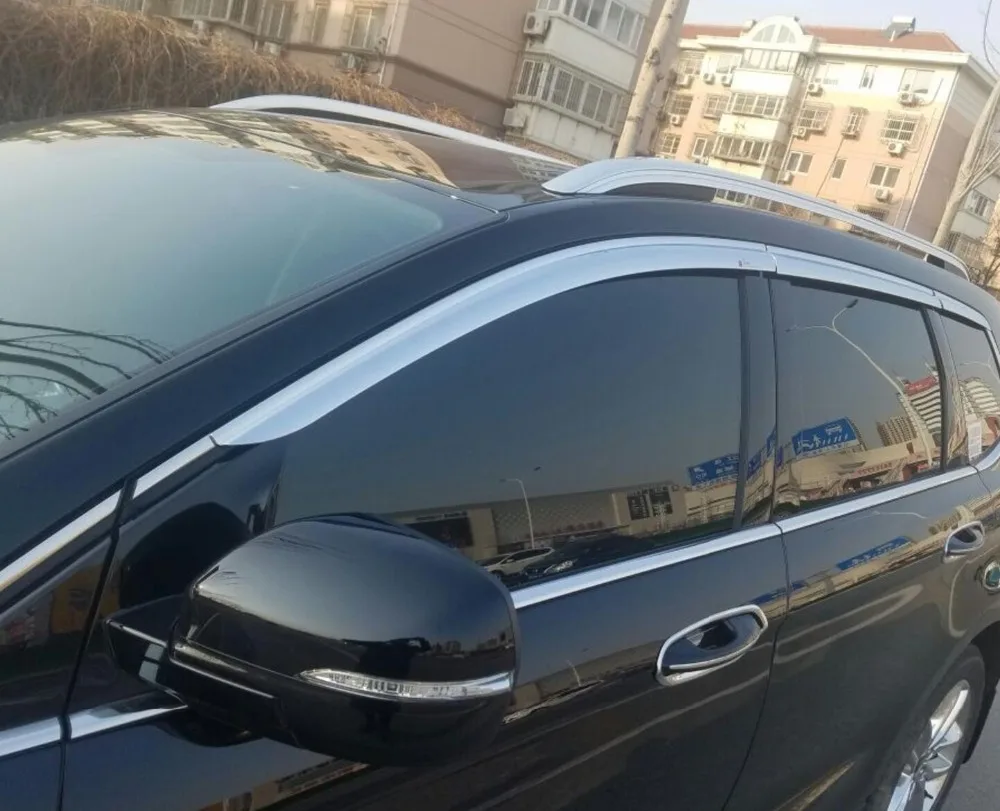 Козырёк для окна Ford Edge 2015 2016 2017 2018|Хромирование| |
