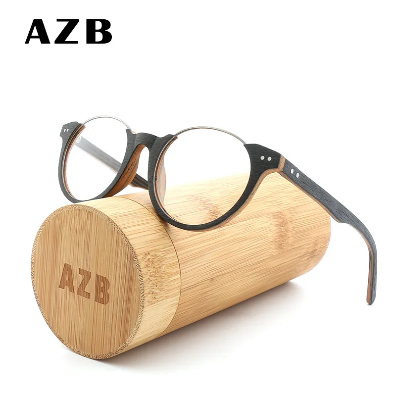 Оправа для очков AZB мужчин и женщин старинные круглые прозрачные очки