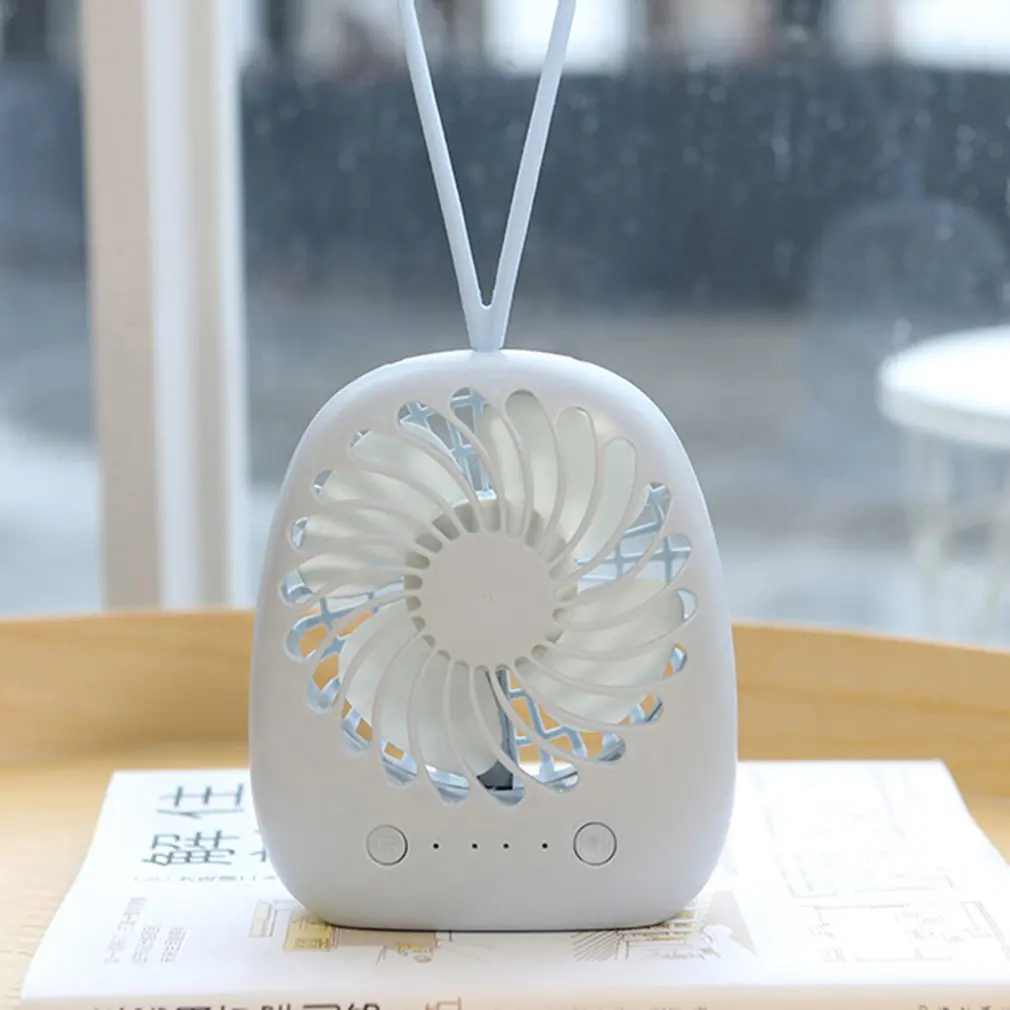 Портативный мини в виде ракушки вентиляторы с макияж зеркало леди шнурки USB вентилятор перезаряжаемый 5 в охладитель воздуха