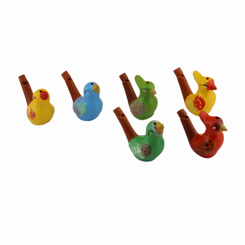

Ceramic water bird whistle set of 6 home decoration figurine for children gifts