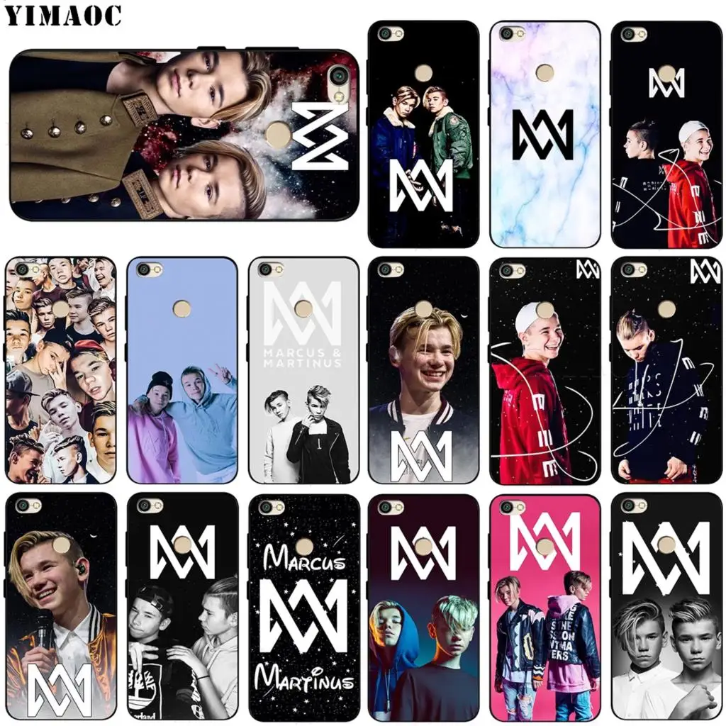 Силиконовый чехол YIMAOC Marcus & Martinus для Xiaomi Redmi Note 4 4x 4a 5 5a 6 8 Pro Prime Plus|Бамперы| |