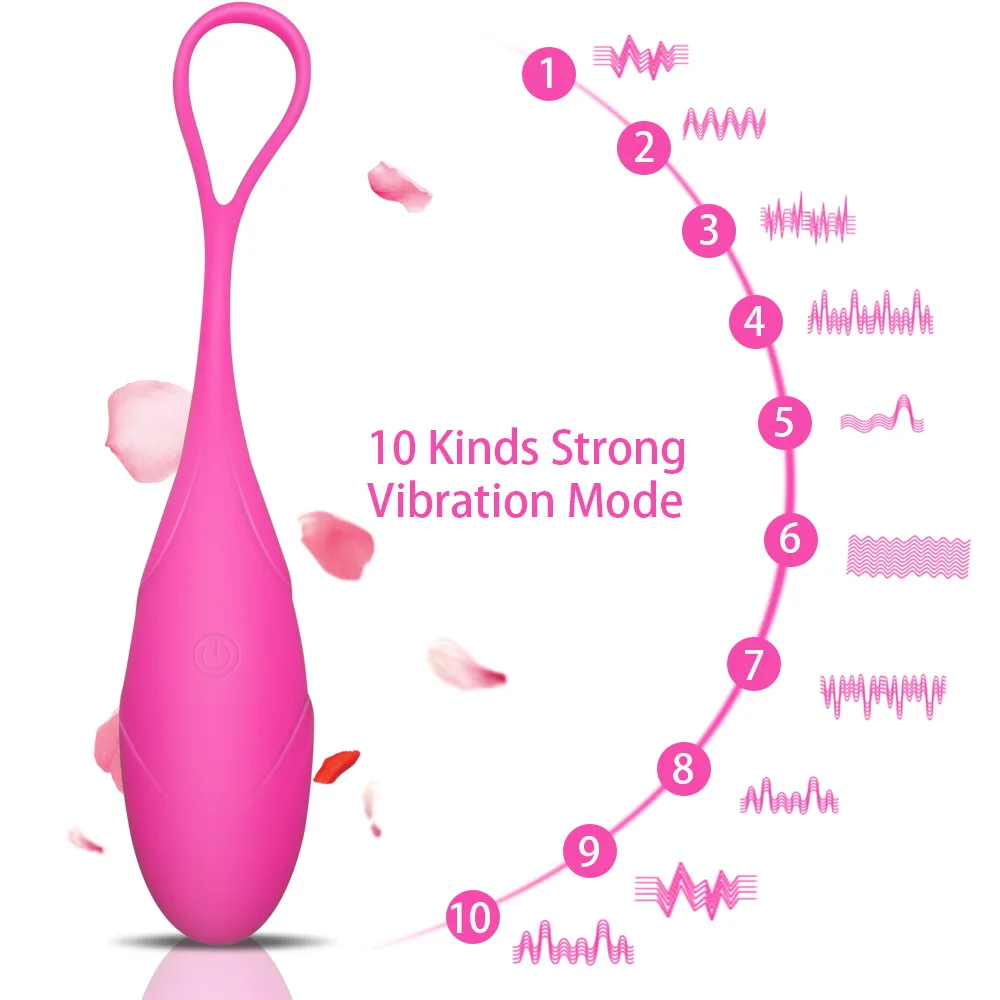 Love Egg Vibrator Wireless Remote Powerful 10-mode Vibrations Remote Control Vibrating Egg G- Spot Vibrator Sex Toy for Women