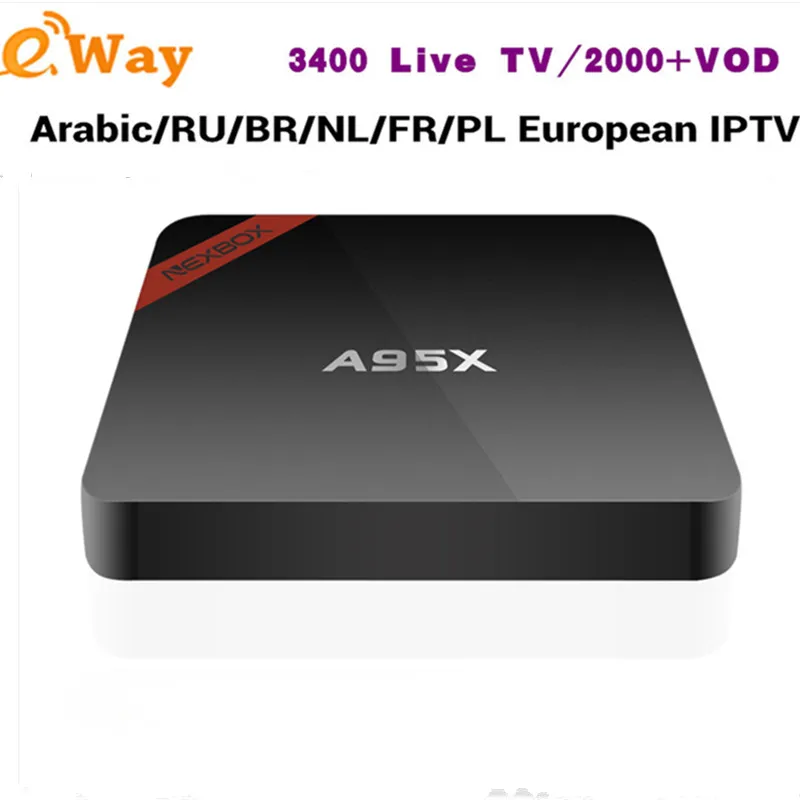 

Android IPTV Box A95X TV Receivers Arabic French IPTV Subscription 1 Year 3400 Channels Dutch Brazil Russia France IP TV