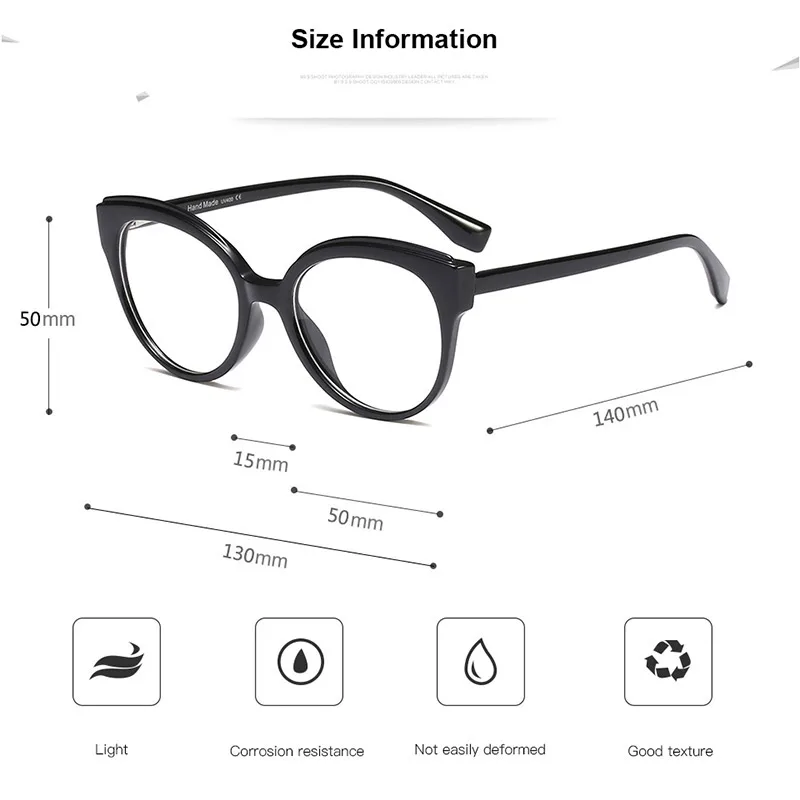 Women Brand Designer Optical Eyeglasses Prescription Acetate Rim Spectacles for Women Eyewear Glasses Frame Fashion Styles 95140