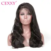 ลูกไม้ด้านหน้ามนุษย์ Wigs Body Wave บราซิล Remy ผม Pre Plucked Natural Hairline เด็ก Wigs ผมผู้หญิง CEXXY