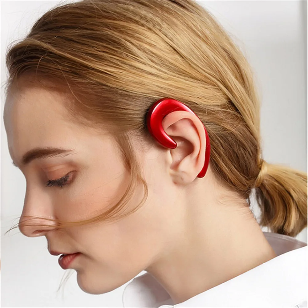 Беспроводные наушники K8 с костной проводимостью bluetooth гарнитура микрофоном fone de