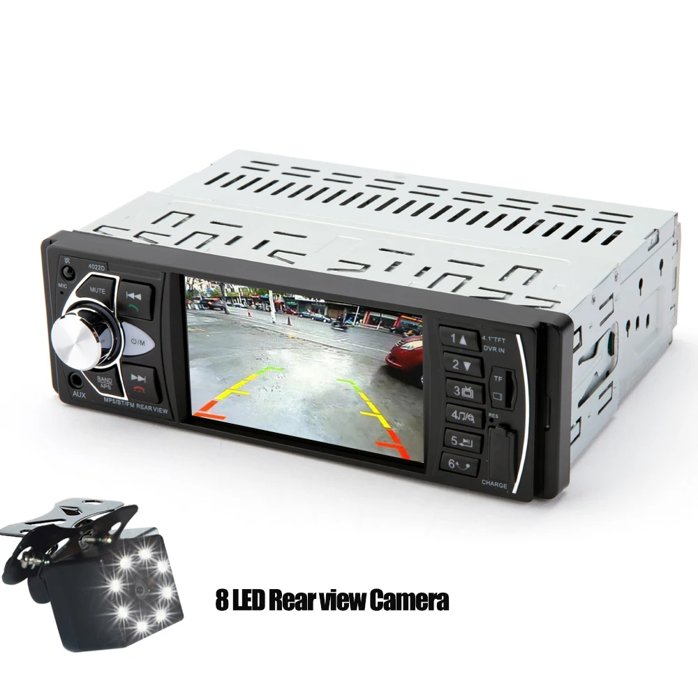 Hippcron Autoradio 1 Din Autoradio 4022d Bluetooth 4,1 Bildschirm