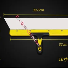 1 шт. 16 '/398*220 мм высокое качество толще упругая сталь пластиковая ручка шпатлевка Набор ножей скребок строительные инструменты