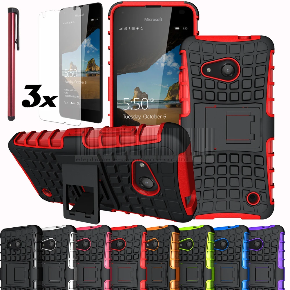 For Nokia Microsoft Lumia 550 armor Anti shock Hybrid Impact Kickstand