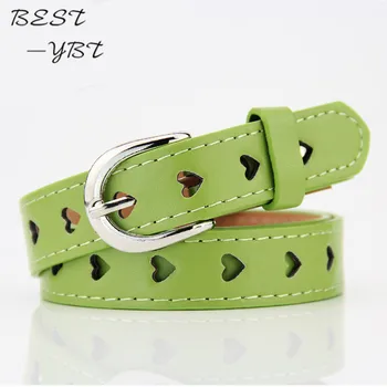 

Korean version classic simple style girls fashion wild accessories high quality multi color buckle boutique belts for women.