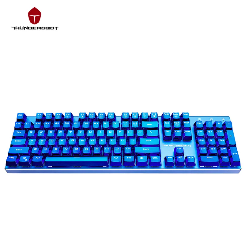 Оригинал ThundeRobot Blue Blood K75C 104 Клавиши Механическая Клавиатура Синий Переключатель