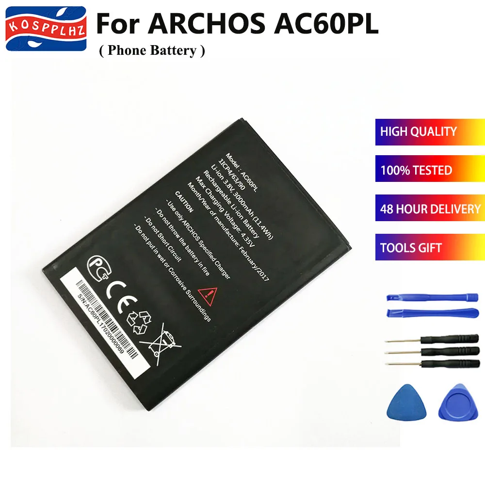 

3000mAh Mobile phone battery For ARCHOS AC60PL Battery Replacement for HOMTOM Backup Batteries Bateria +Tools