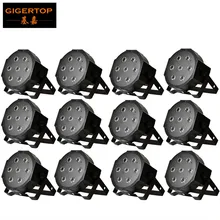 TIPTOP 12 шт./лот Профессиональные светодиодные par-прожекторы свет реальная мощность RGBW DMX IN& OUT управление 7*12 Вт 4в1 светодиодные парные прожекторы Свадебная вечеринка клуб