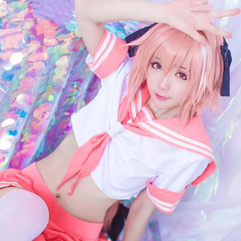 Fate/Grand Order cos FGO Astolfo Косплей косплей костюм моряка JK Аниме на Хэллоуин|Костюмы из