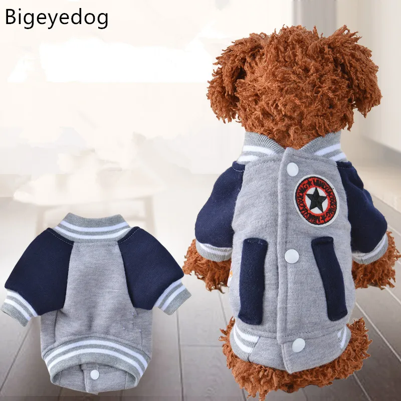 

Autumn Winter Dog Hoodie Baseball Pet Clothing for Dog Coat Jacket Chihuahua Poodle Yorkshire Terrier Pet Costume Dog Hoodie