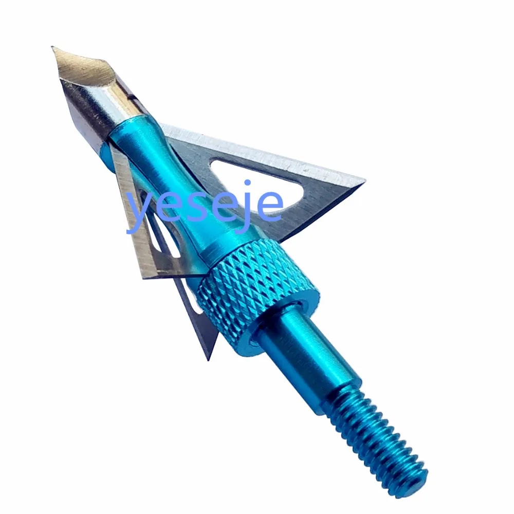 Chasing arrows 12pcs/lot hunting shooting arrowhead 100 grain broadheads archery 3 blades arrow