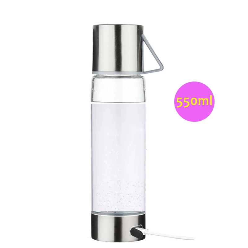 

550ML Water Hydrogen Generator Best Hydrogen Rich Water Ionizer Bottle Hydrogen Generator portable h2 ionizator