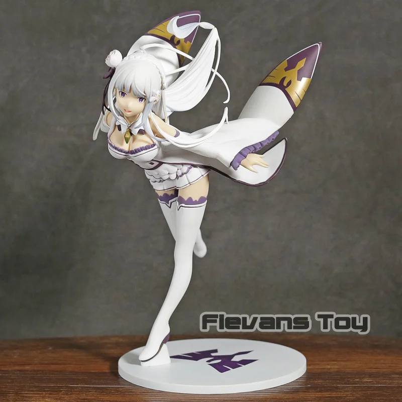 Кукла из ПВХ Re:Zero Kara Hajimeru Isekai Seikatsu E.M.T Emilia Коллекционная модель фигурка игрушка |