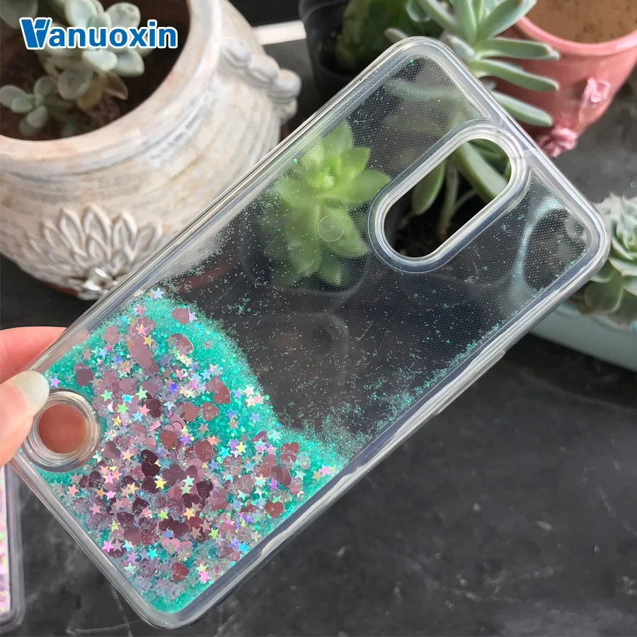 

Silicone Case sFor Funda LG K8 2017 case For Coque LG K10 2017 LV5 M250N Phone case Liquid Dynamic Glitter Soft TPU case cover
