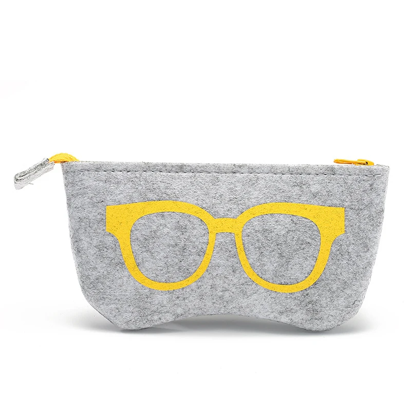 

2019 Colorful Sunglasses Case for Women Men Glasses Box Felt Sunglasses Bag Eyeglasses Cases for Men Eyewear Accessories