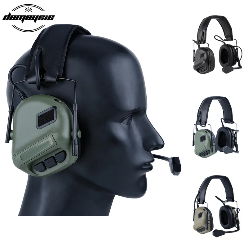 Outdoor Hunting Tactical Headset Airsoft Headphone Military Shooting