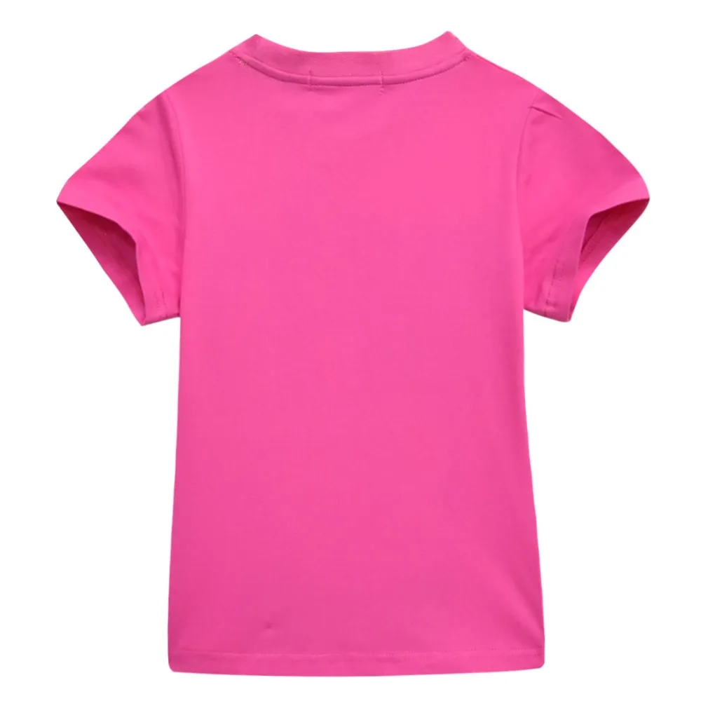 Детская летняя одежда для девочек забавная футболка для девочек Футболка детская Костюмы короткий рукав Jojo Сива футболка для детей