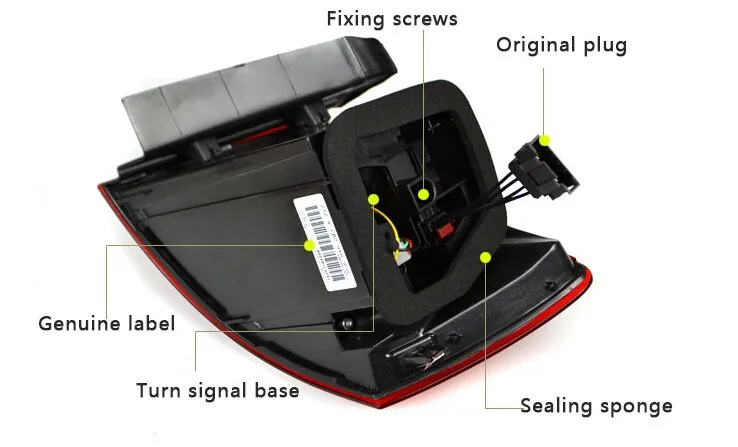 Doxa автомобильный Стайлинг задний фонарь для VW Jetta задний светильник s Jetta MK6 светодиодный задний светильник светодиодный сигнальный светодиодный DRL Стоп задний фонарь аксессуары