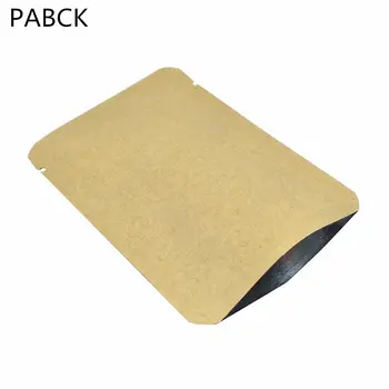 

Round Corner Open Top Food Packaging Bag Heat Sealable Vacuum Bag Spice Storage Bags Outer Kraft Paper Inner Aluminum Design