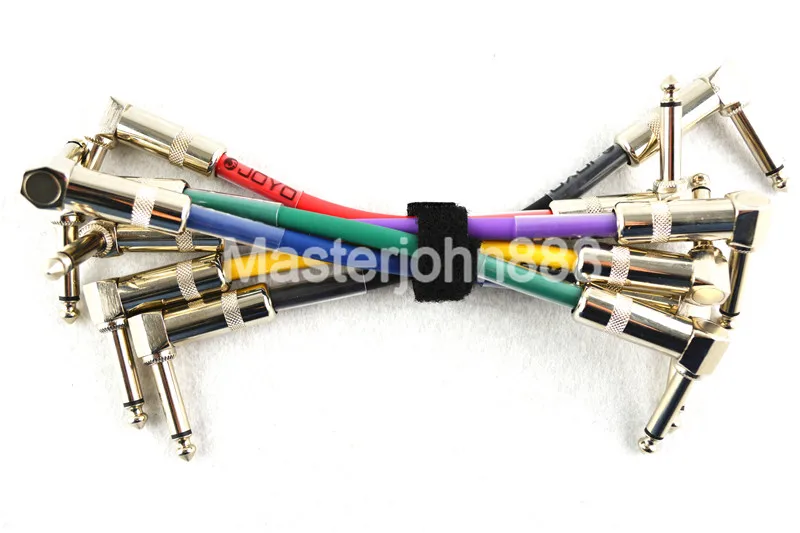 Joyo Cm11 6 Packs Colorful Electric Guitar Patch Cord Cables 6.35mm