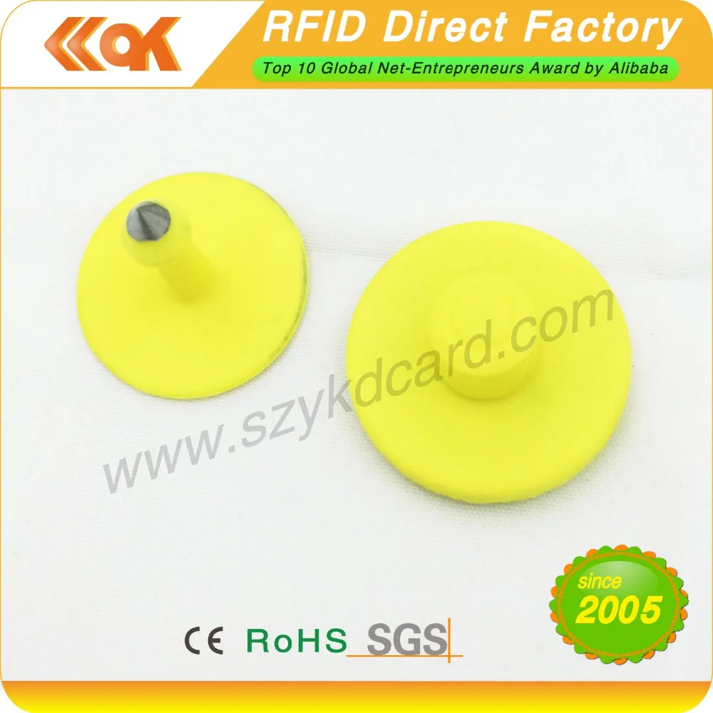 

1000pcs/lot 125KHZ TK4100/EM4100/ID RFID Animal Ear Tag PP standard size 75*104*12mm