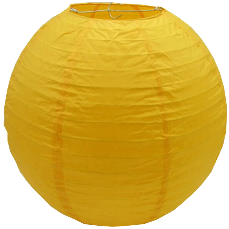 

10pcs orange yellow Chinese Paper Lantern hanging decoration