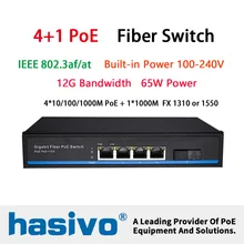 4x1000 м RJ45 порт PoE коммутатор 1x1000 м волоконный коммутатор utlink встроенный AC100V-240V питания PoE коммутатор волокно питание по Ethernet гигабитный коммутатор