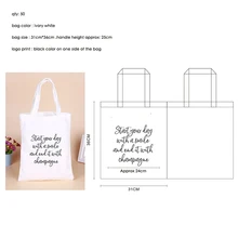 50 шт./партия заказ индивидуальный дизайн логотипа шелкография печатная для холста Хлопковая Сумка-тоут эко женские сумки для покупок моющиеся Рециркулированные сумки