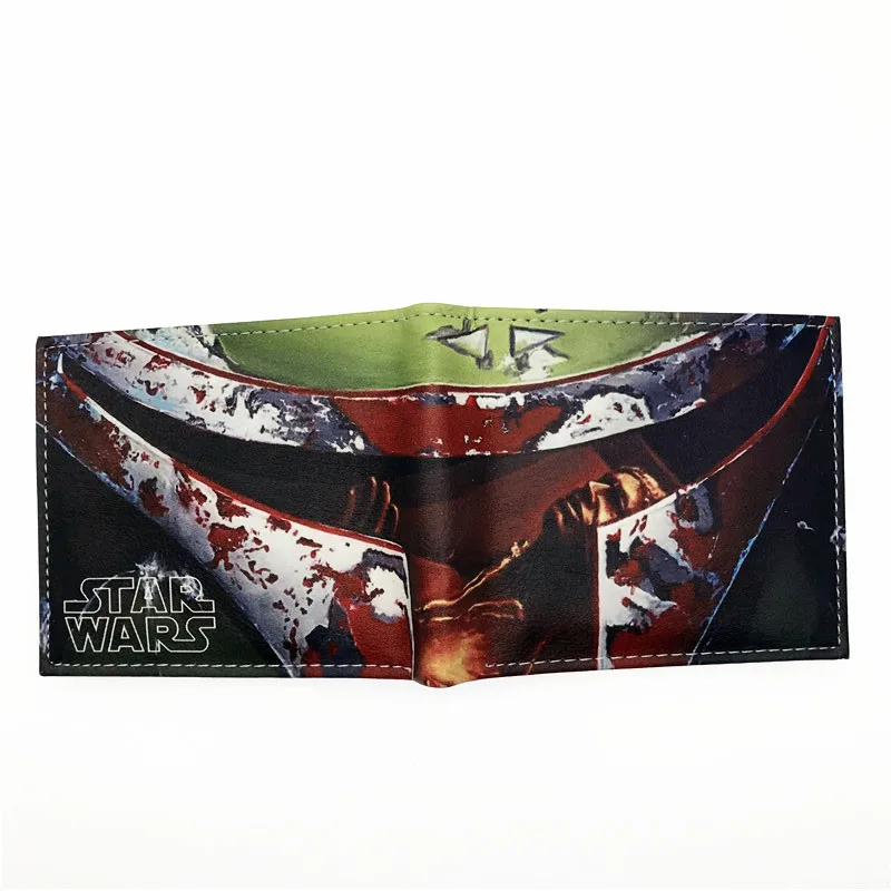Звездные войны Дарт Вейдер мандалориан Звездные Войны Шторм войскам Бо Баффет Би-Фолд BB-8 короткие кошельки с держатель для карт мужской кошелек - Цвет: Star Wars 07