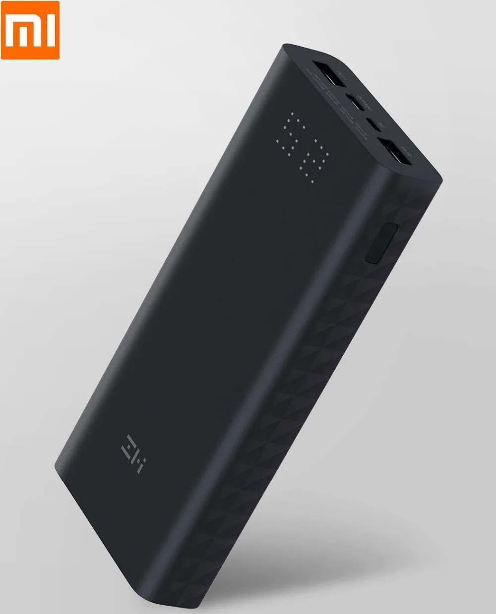

Xiaomi ZMI Aura Two-way fast charge digital display mobile power 20000mAh power Bank Dual port output 27W Fast charging