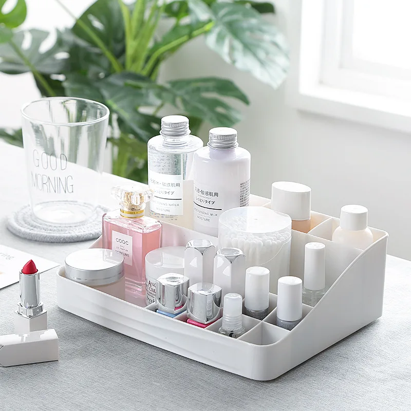 

Junejour Makeup Organizer Cosmetic Display Stand Lipstick Storage Box Makeup Case Desk Sundry Jewelry Storage Drop Shipping