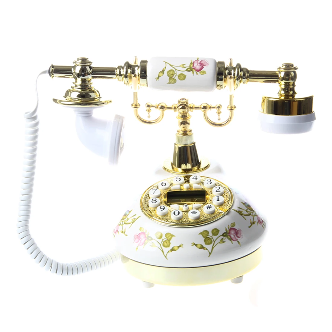 Горячая-антикварный дизайнерский телефон ностальгия телескоп винтажный телефон из керамической MS-9100