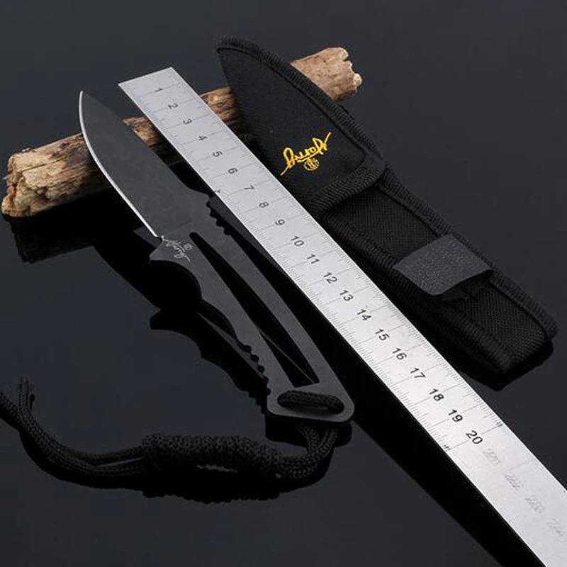 High Quality Tactical Knife Navajas Mes Fixed Blade Camping Hunting