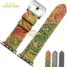 Smart watches leather bracelet band watchband strap wristband for watch 38mm 42mm wristwatches charm grain belt