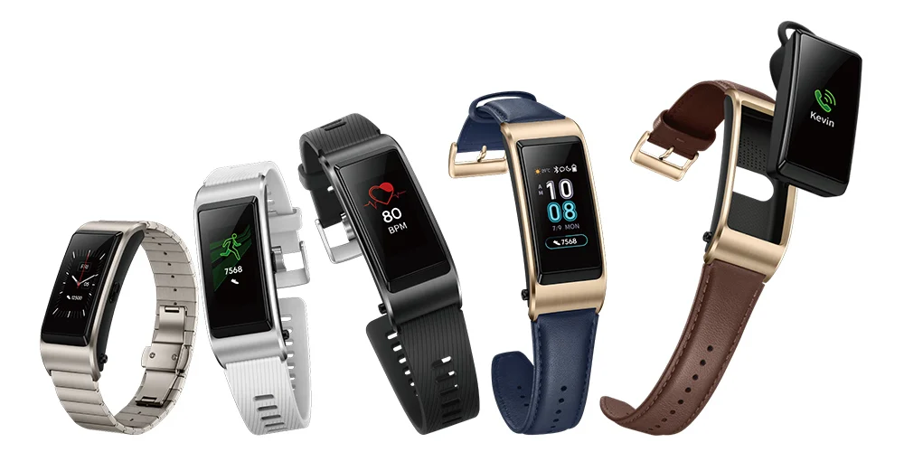 Original Huawei TalkBand B5 Talk Band B5 Bluetooth Band Smart Bracelet Sports Wristbands Touch AMOLED Screen Call Earphone (7)