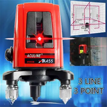 

3 Lines 5mw Laser Level 3D Level Self-Leveling 360 Horizontal And Vertical Cross Super Powerful Laser Level Higher Visibility