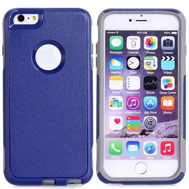 DHL жесткий пластиковый чехол для iphone 6 plus 6s plus, пластик+ ТПУ 2 в 1 чехол для iphone 6 plus 6s plus 100 шт./партия