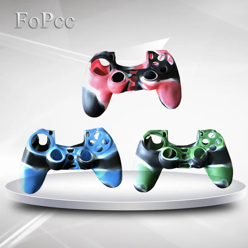 

Soft Gamepad Silicone Skin Camouflage Silicone Cover Case for PS4 Controller Joystick Army Protection Grip Gel Rubber