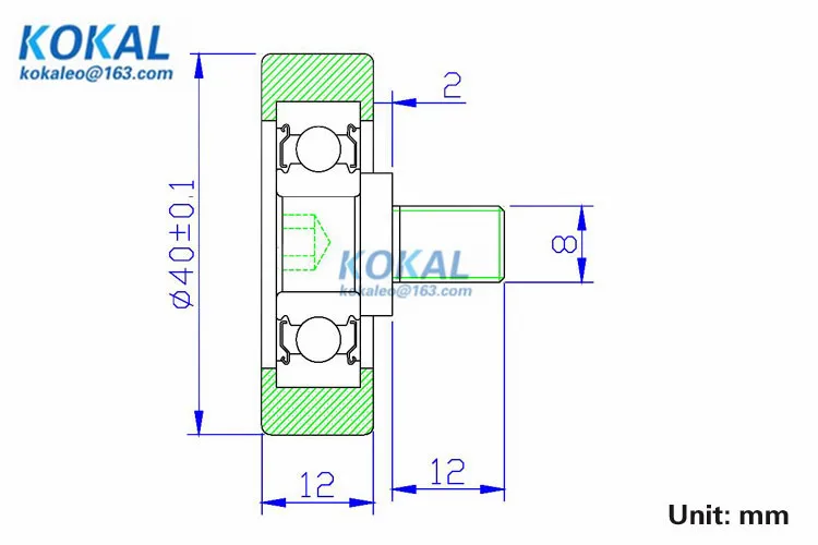 [LP40* 12-C2L12M8] 5 шт. низкий уровень шума 6200RS колесо шарикоподшипника ролик для модели инструмента ролик 10*40*12 мм