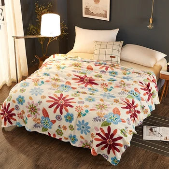 

On sale 200x230cm Thick winter High Density Super Soft Flannel Blanket Package edge technology Blanket throw on Sofa Bed
