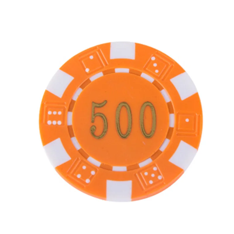 25 pcs/set Poker Chips Texas Hold'em 11.5g Digital ABS Round Value