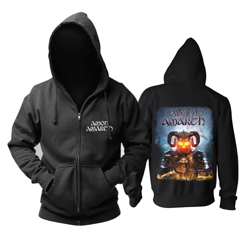 21 конструкции Амон рок молния хлопковые толстовки куртка sudadera панк тяжелый металл 3D череп флис Викинг Толстовка - Цвет: 17
