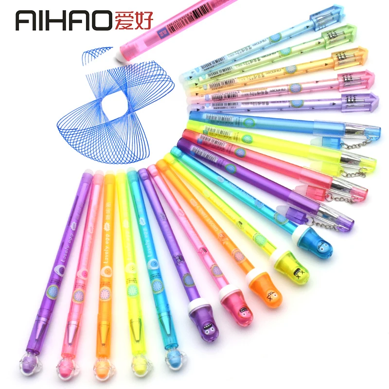 

Aihao Friction Neutral Pen Primary School Can Wipe Pen Black 0.5 All Needle Lovely Wipe Pen