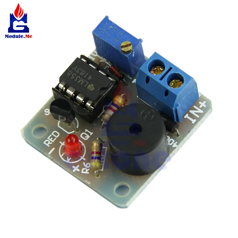 

12V New Accumulator Sound Light Alarm Buzzer Prevent Over Discharge Controller Module